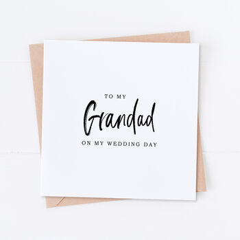 Grandpa Wedding Bridal Card, 2 of 4