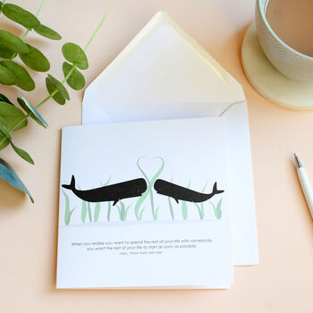 Spend Forever Together, Anniversary Whale Card, 2 of 2