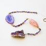 Handmade Quartz And Agate Crystal Mobile, thumbnail 12 of 12