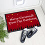 Personalised Christmas Scene Indoor Doormat, thumbnail 1 of 4
