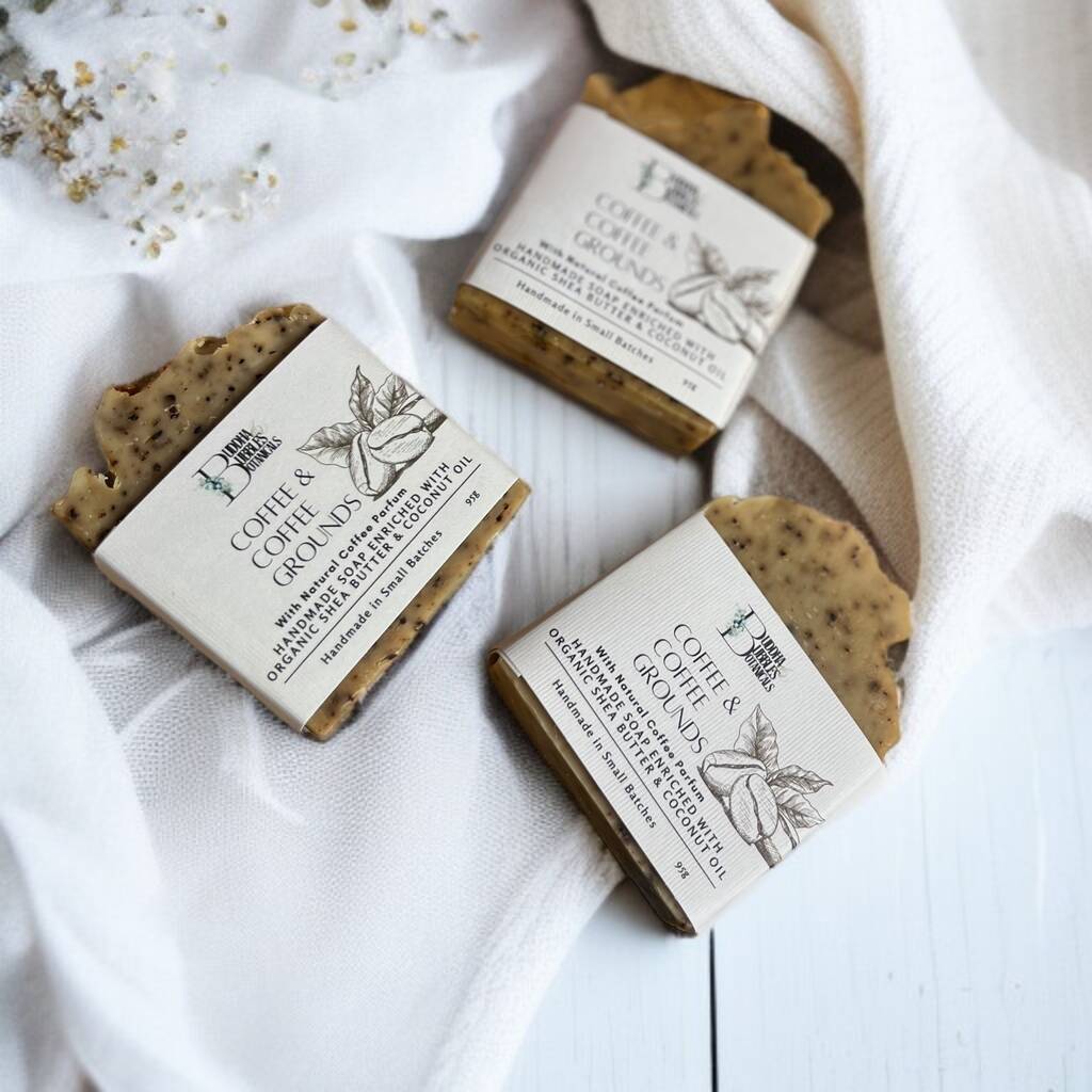 Soap Bar With Upcycled Exfoliating Coffee Grounds Eco Gift, 1 of 10