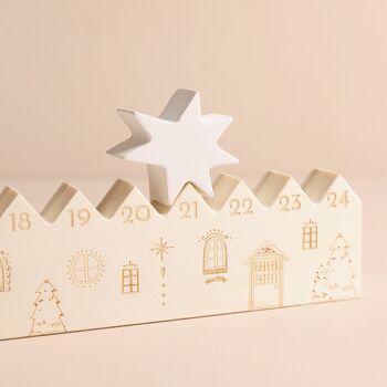 Wooden Village Christmas Advent Countdown, 3 of 3