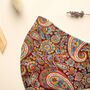 Women's Red Paisley Face Covering, thumbnail 3 of 4