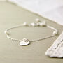 Silver Delicate Pearl Chain Bracelet, thumbnail 3 of 10