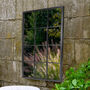 Contemporary Tall Iron Window Mirror, thumbnail 3 of 5