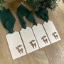 Gift Place Setting Tags With Hand Frayed Ribbon, thumbnail 3 of 5