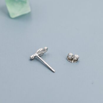Sterling Silver Treble And Bass Clef Mismatched Stud Earrings, 2 of 10