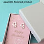 Personalised Sterling Silver Initial Star Earrings, thumbnail 11 of 12