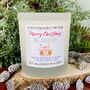 Personalised Reindeer Christmas Teacher Candle Gift, thumbnail 1 of 10