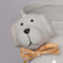 G Decor Grey Spotted Cute Dog Planter, thumbnail 3 of 5