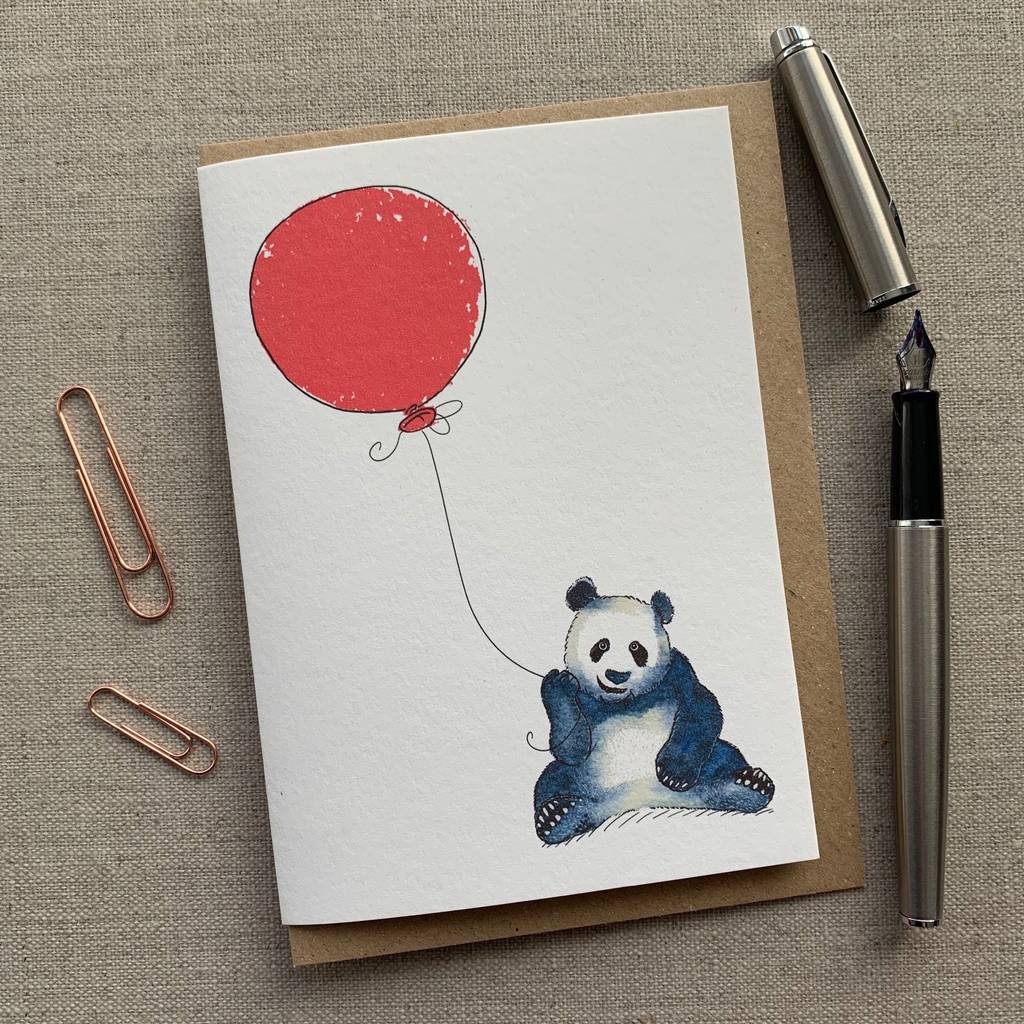 Personalised Panda Birthday Card, 1 of 5