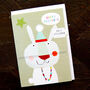 Happy Birthday Bunny Card, thumbnail 4 of 5