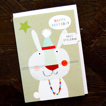 Happy Birthday Bunny Card, 4 of 5