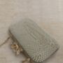 Pearl White Rectangular Handcrafted Clutch, thumbnail 5 of 5