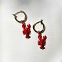 Lobster Gold Hoops, thumbnail 2 of 4