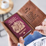 Personalised Bucket List Leather Passport Holder, thumbnail 1 of 5