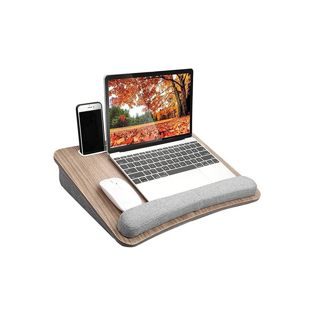 Portable Laptop Tray Lap Desk With Pillow Cushion By Momentum ...