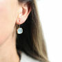 Mondello Silver Or Gold Plated Gemstone Hook Earrings, thumbnail 6 of 10