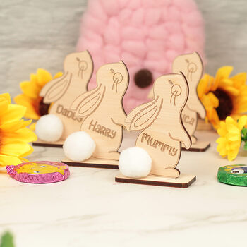 Freestanding Easter Bunny Table Place Name Settings, 2 of 5