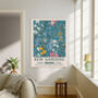Kew Gardens Blue Flower Art Print, thumbnail 2 of 3
