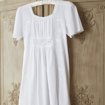 White Cotton Short Sleeve Nightdress 18th Century, 6 of 6