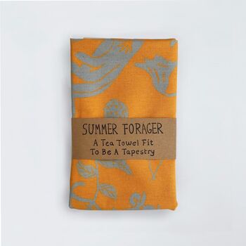 100% Organic Summer Forager Tea Towel, 4 of 4