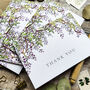 Wisteria Lilac Thank You Cards And Envelopes, thumbnail 1 of 6