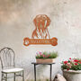 Customisable Great Dane Welcome Metal Wall Art Sign For Home And Garden Decor, thumbnail 7 of 11