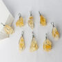 Raw Citrine Healing Stone Necklace Stainless Steel, thumbnail 2 of 6
