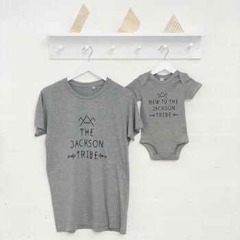 Personalised Family Tribe T Shirt And Babygrow Set, 5 of 6