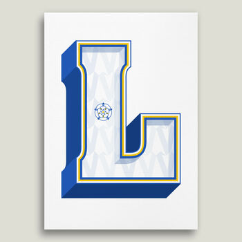 Leeds, A To Z Football Prints And Posters, 4 of 6