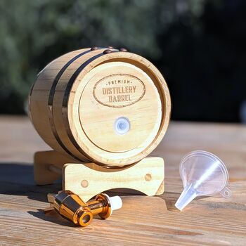 Personalised Wooden Rum Barrel Dispenser, 5 of 6