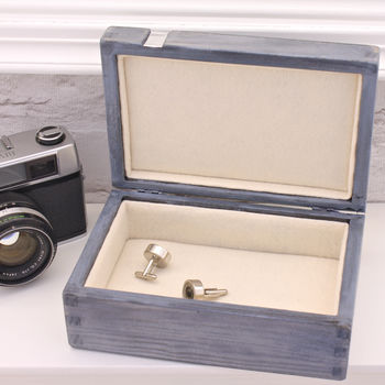 Personalised Wooden Cufflink Watch Box, 11 of 11