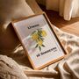 Italian Lemon Art Print Poster, Sorrento Italy, Fruit, Hand Drawn, thumbnail 2 of 3