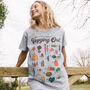 Vegging Out Women's Vegetable Guide T Shirt, thumbnail 1 of 5