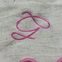 Embroidered Set Of Four Script Initial Scalloped Edge Napkins, thumbnail 9 of 11