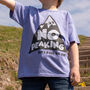 No Peaking Boys' Hiking Slogan T Shirt, thumbnail 1 of 3