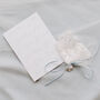 Personalised Tie Style One Size Lace Wedding Garter, thumbnail 12 of 12