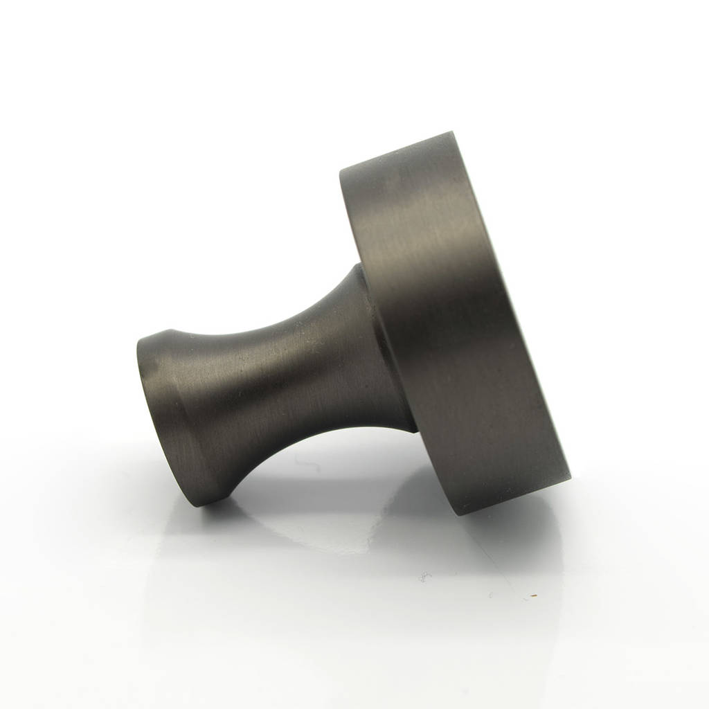 solid brass gunmetal grey cupboard door knobs by pushka home