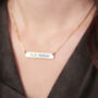 Personalised Special Date Bar Necklace, thumbnail 1 of 4