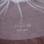 Martha Embroidered Name And Date Wedding Veil, thumbnail 2 of 3