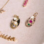 Sterling Silver Personalised Birthstone Domed Pendant, thumbnail 3 of 3