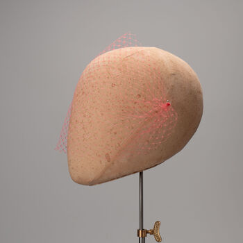 Pink Looped Fascinator Headpiece 'Joelle', 8 of 9