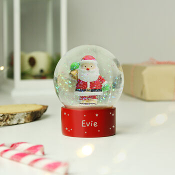 Personalised Santa Snow Globe, 2 of 4