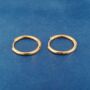 Classic Gold Hoop Earrings, thumbnail 3 of 7