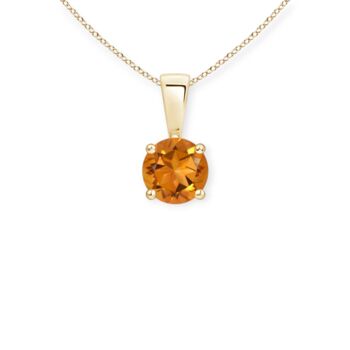 Genuine Citrine Necklace In 9ct Gold, 5 of 12
