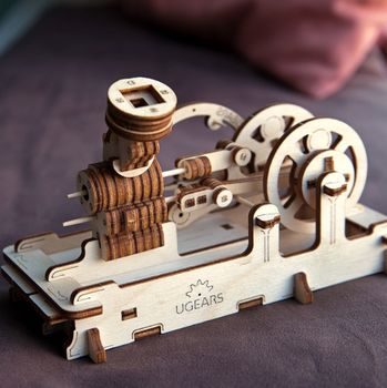 Mechanical Engine Wooden Self Assembly Kit Ugears, 5 of 12