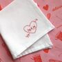 Hand Embroidered Wedding Hanky For Groom, thumbnail 8 of 9