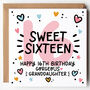 Sweet Sixteen Daughter 16th Birthday Card, thumbnail 1 of 3