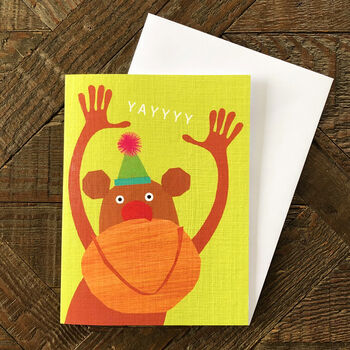 Mini Monkey Greetings Card, 4 of 5